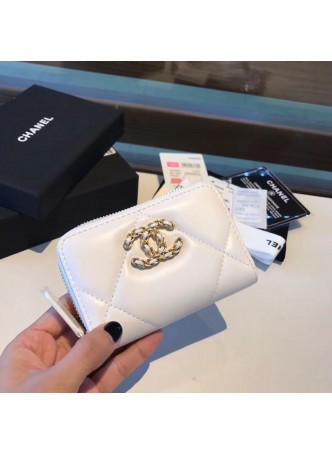 CHANEL 19 ZIPPED COIN PURSE